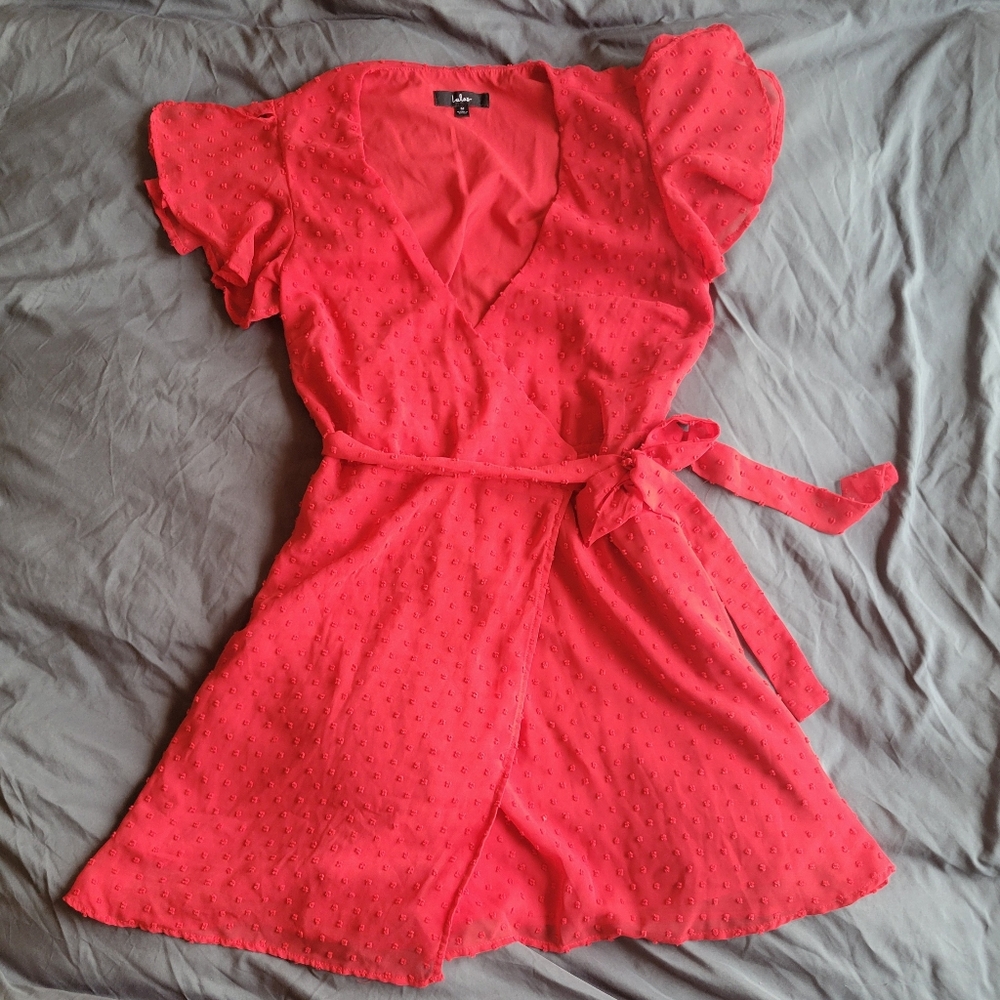 Lulu's Red Mini Dress - Picture 6 of 11